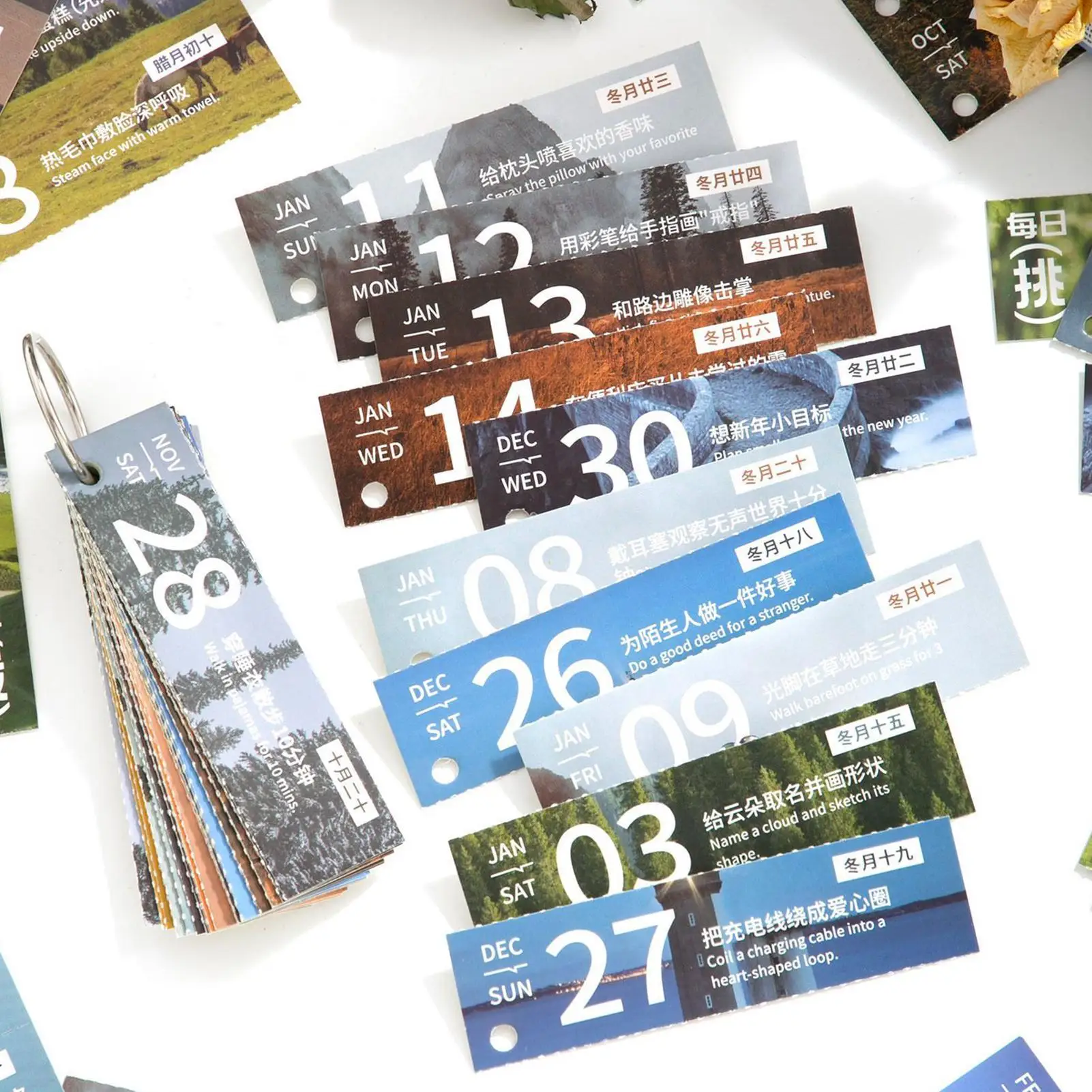 

Ежедневный календарь на 2026 год, тематический планировщик, еженедельная тема Challenge, отрывной настольный календарь для дома, рабочего места, общежития, квартиры