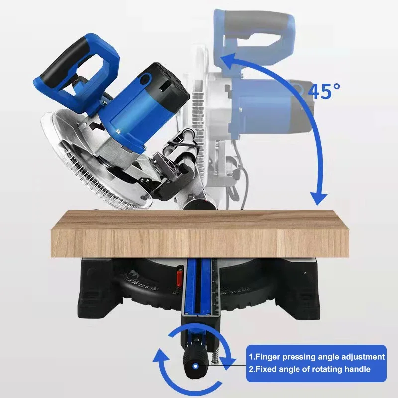 China Double Bevel Power Saws 305mm Sliding Compound Miter Saw 12 Inch with Laser Brushless Compound Sliding Miter Saw Machine