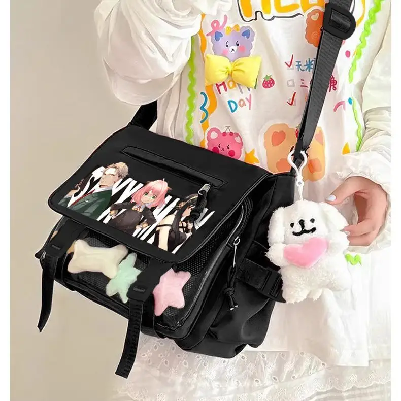 

Spy X Family Aniya Anime Canvas Bag Large Capacity Student Crossbody Backpack Ani