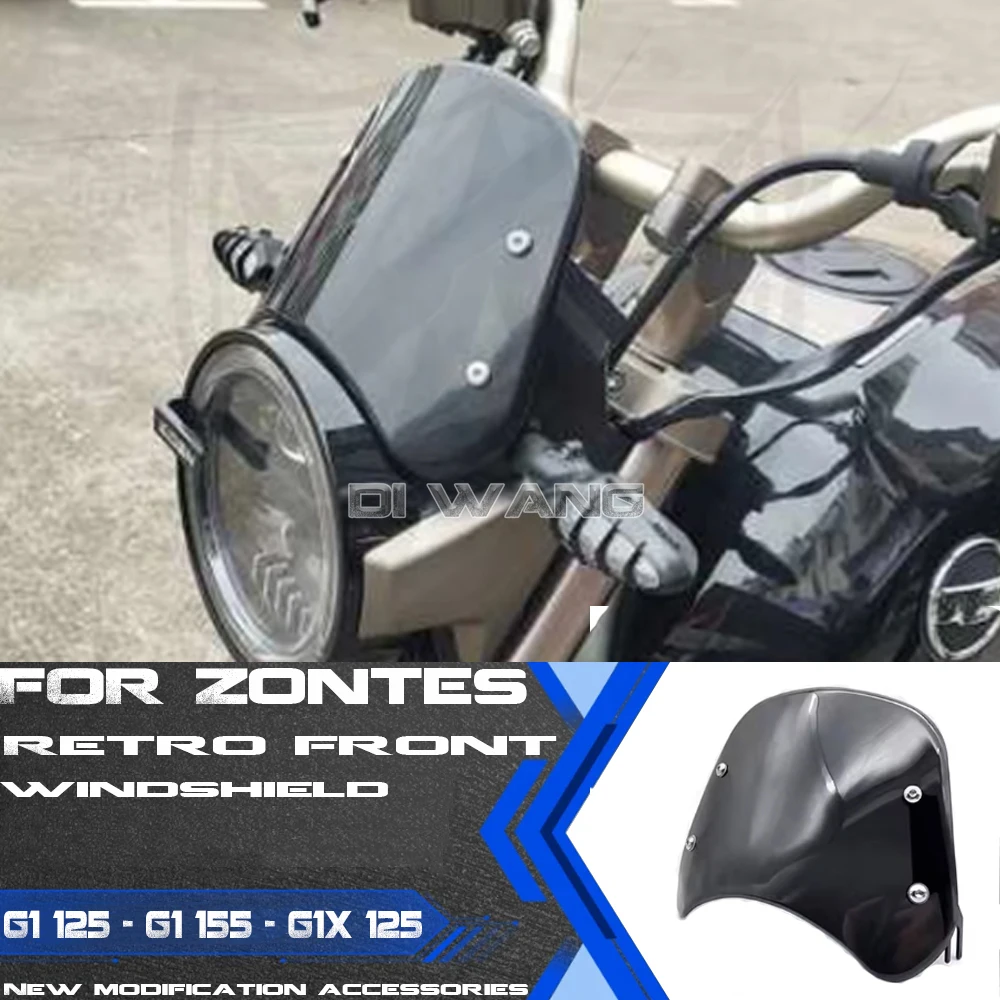 

New Style Retro Motorcycle Style Windshield 2022 FOR Zontes G1 125 - G1 155 - G1X 125