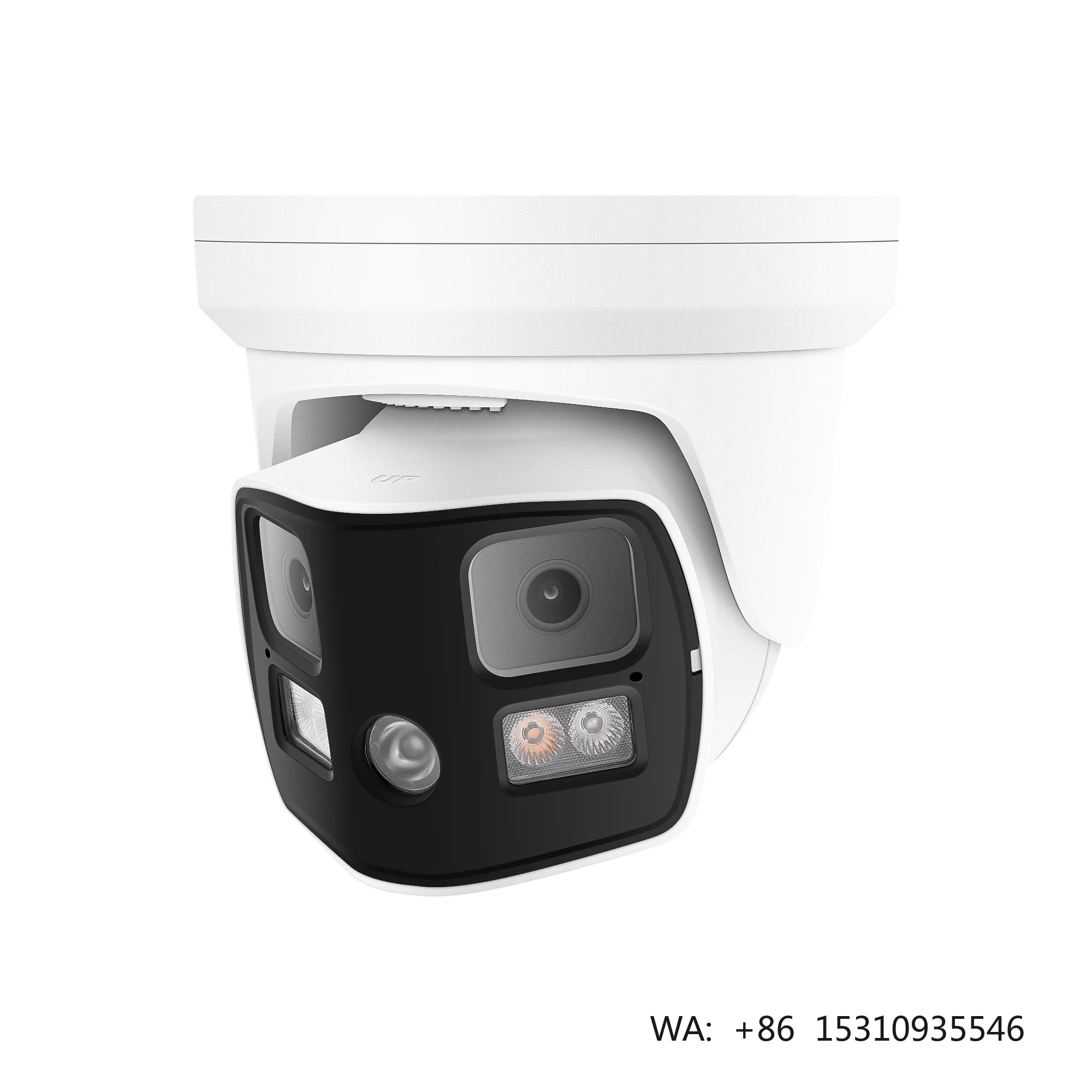 Smart Color Night Vision 8MP 4K 180° Panoramic View Wide Turret Outdoor Security PoE IP Camera 2-Way Audio Siren&Spotlight NDAA
