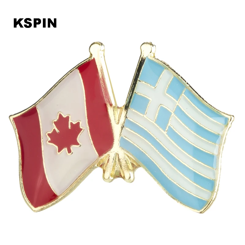 Greece & South Africa Friendship Flag Lapel Pin Friendship Flag Badge Flag pin