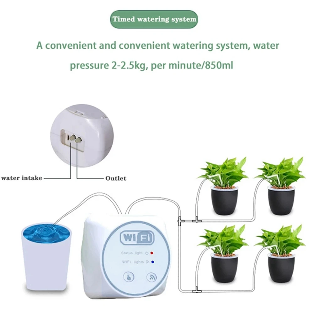 

【New-Sale】Garden Wifi Control Watering Device Automatic Drip Irrigation System Set Home Smart Plant Irrigation Watering Timer