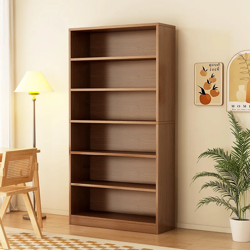 Mehrstufiges, bodenstehendes Bücherregal, Bücherregal, Aufbewahrungsregale, Wohnzimmermöbel, Wand, schiefer Würfel, Organizer, Holz, Metall, modern