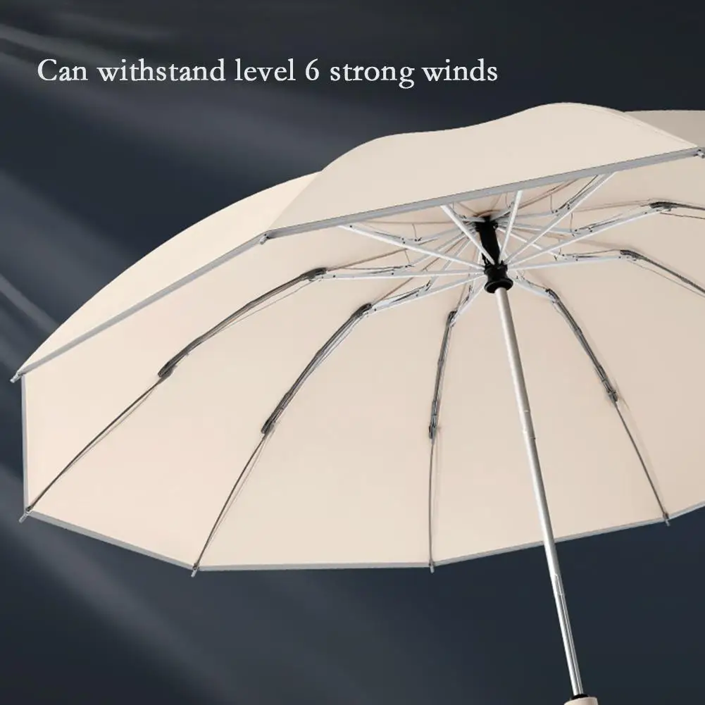 Buckle Umbrella Automatic Storm Resistance Increase and Reinforce High-grade Reverse Folding Rainstorm Special Umbrella