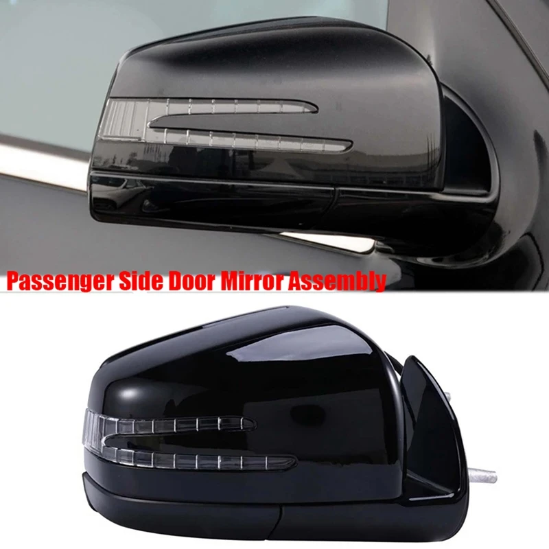 

Car Power Rear View Mirror Passenger Side Door Mirror Assembly Black For Mercedes Benz W164 X164 ML GL Cl 2005-2011