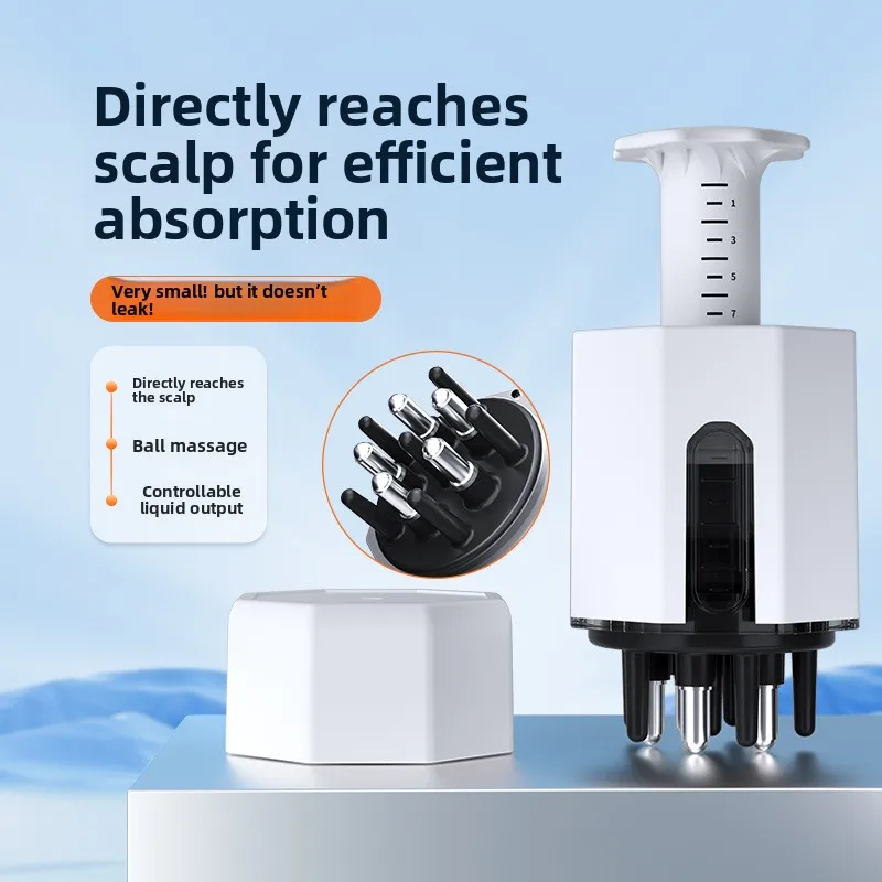 

Professional Scalp Massager Applicator - Multi-Functional Comb with Roller Ball for Essential Oils & Medicated Gel Delivery