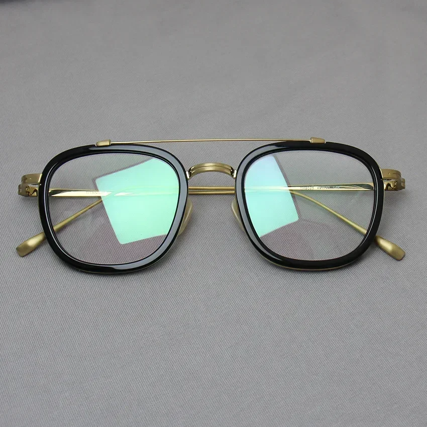 

Japanese Handmade Reading Square Titanium Glasses Women Frame Designer Prescription Men Myopia Eyewear Oculos De Grau Eyeglasses