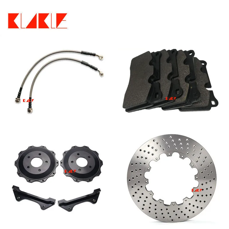 KLAKLE-piezas y accesorios automotrices, pinzas de freno de rueda F50, Kit de Rotor de coche de 380x32MM para Peugeot 308 Gti, disco de freno