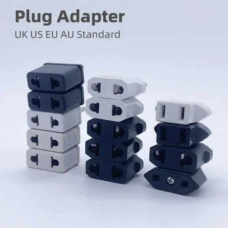 Conversion Plug Small Adapter Iron Power EU UK US 2 Pins American European Standard Australian Standard