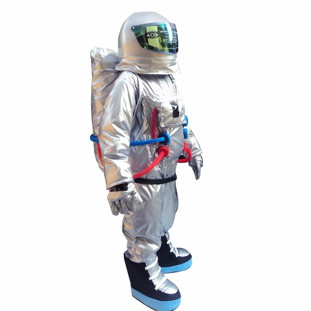 Traje espacial andando Wearable, Traje de mascote, Astronauta Role Play, Halloween, Natal, Mardi Gras, Birthday Party, Performance Set