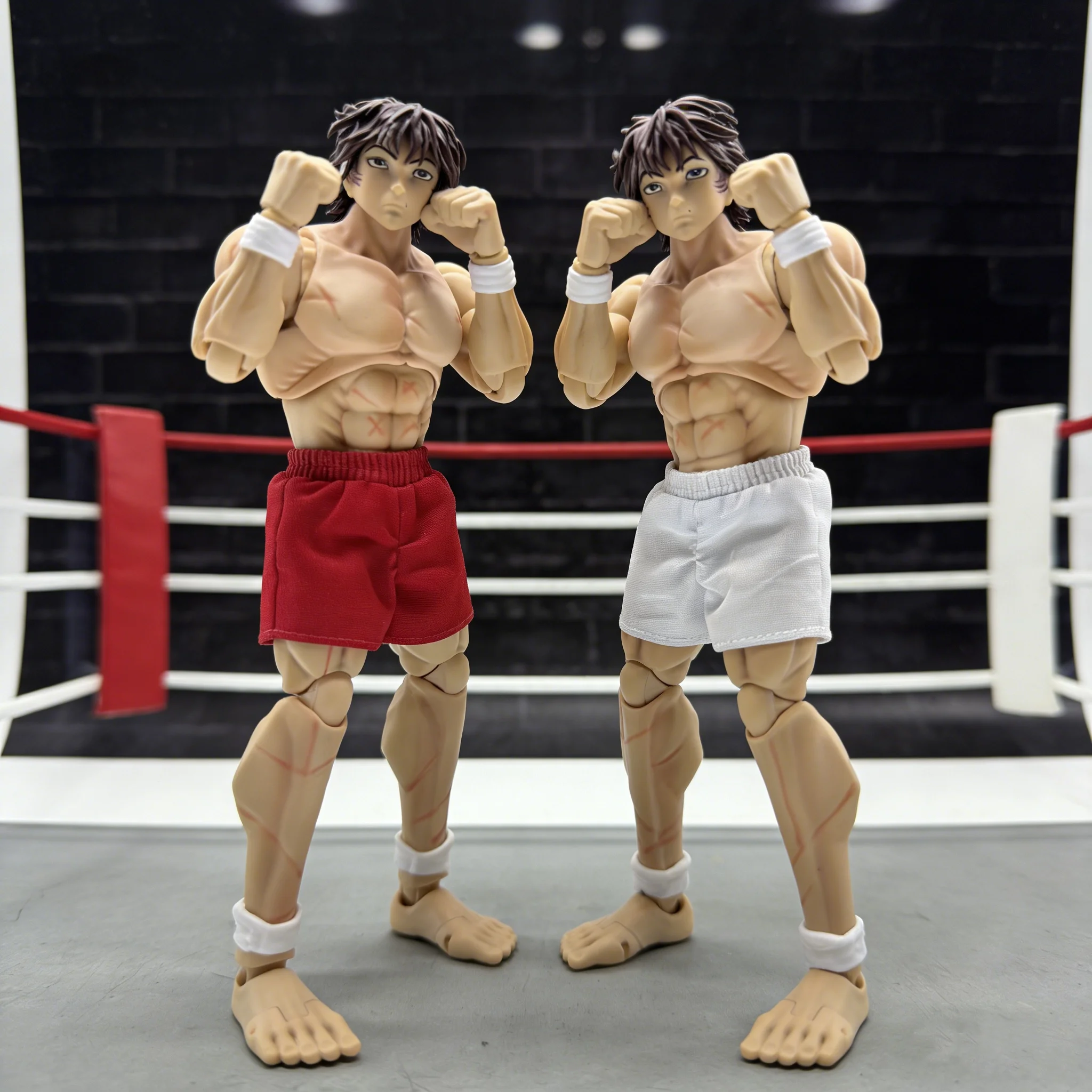Figura de acción masculina Baki Muscular, pose de lucha, accesorios intercambiables, figura de juguete de anime de moda, éxito de ventas.