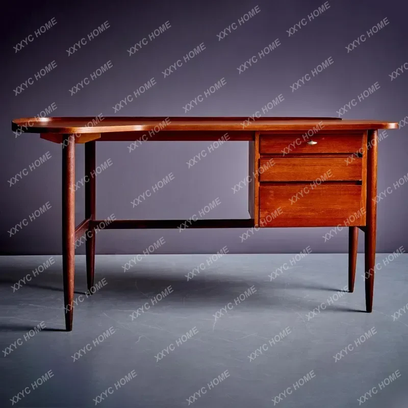 XXComputer Executive Office Desk Wooden Study Drawer Organizers Long Office Desk Minimalist Aesthetic Lounge Furniture