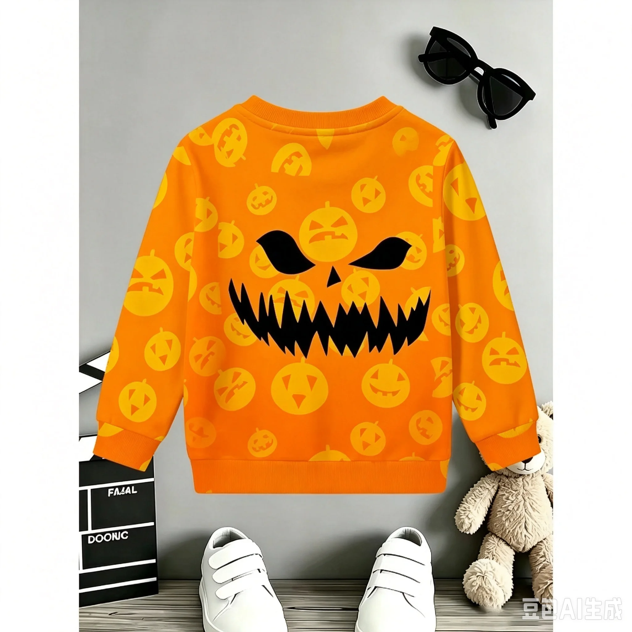 JUNGEN-HOODIE MIT DINOSAURER- UND SPIDER-DRUCK – STILVOLLES, LÄSSIGES OUTDOOR-OUTFIT FÜR HALLOWEEN UND GEBURTSTAGSGESCHENK FÜR KINDER – Detail 3