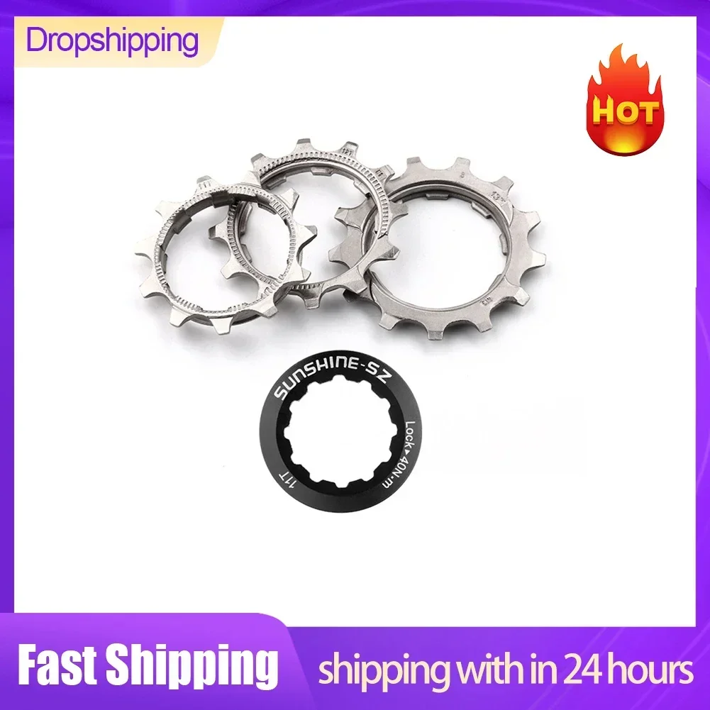 Bicycle Sprocket 8 9 10 11 Speed 11 12 13T Steel Tooth Freewheel Road Mountain Bike Cassette Cog Bicycle Sprocket Accessories