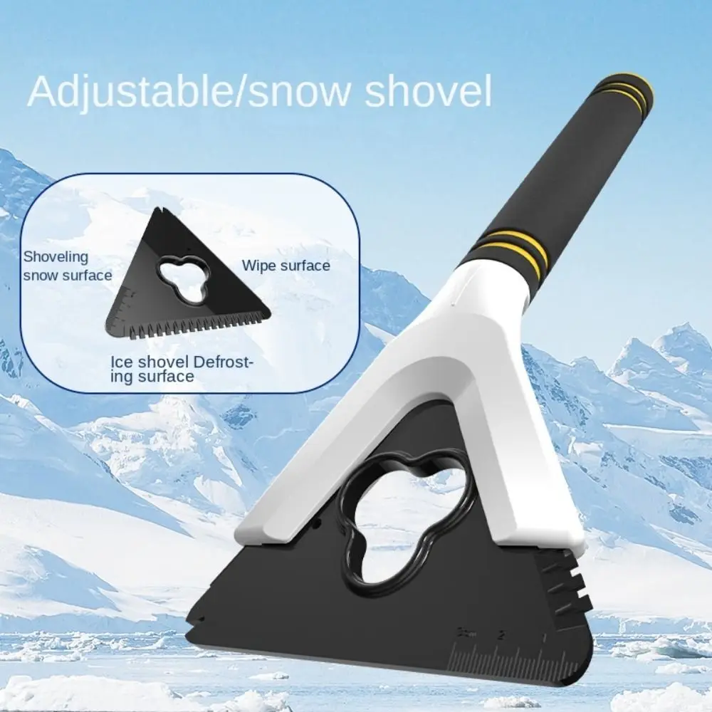 New Multifunctional Ice Scraper Defrosting Multi-Purpose Triangle Shovel Creative Portable Snow Shovel for SUV Trucks