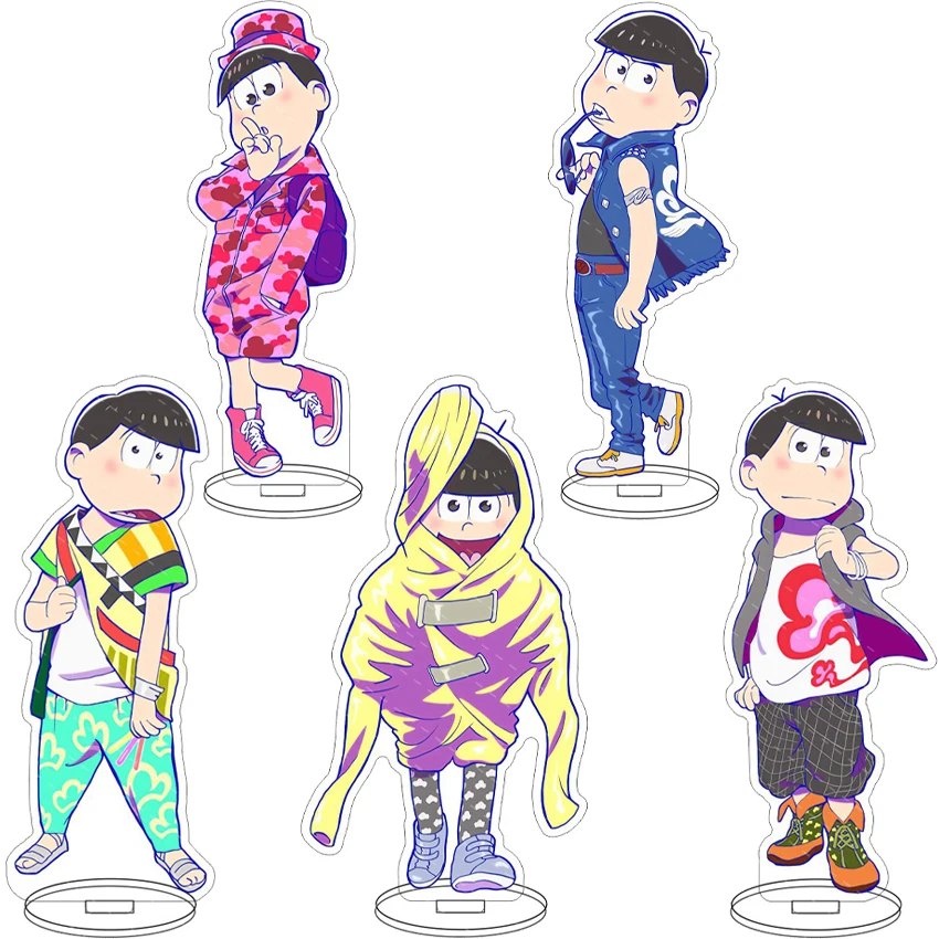 Figura de Anime de 16 CM, Osomatsu-san, Osomatsu, Karamatsu, Ichimatsu, Jyushimatsu, Choromatsu, Todomatsu, Soporte Acrílico, Adornos, Regalos
