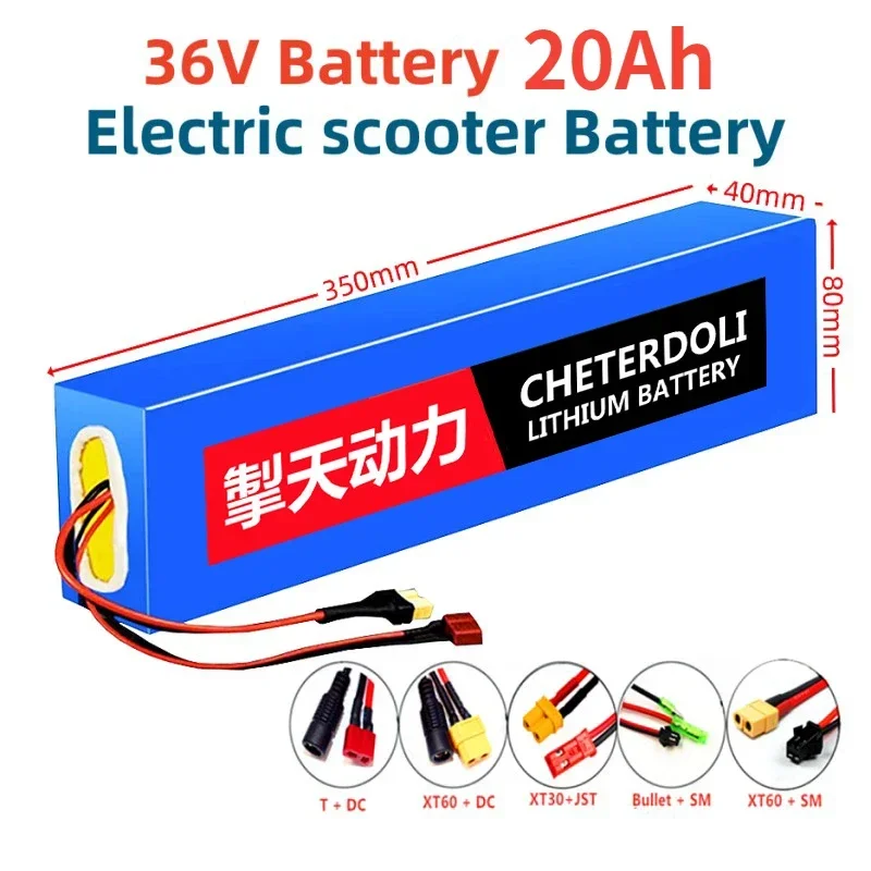 

Hot selling e-bike 36V 10S4P 20Ah 18650 Battery Pack 350W 500W 750W 42v Lithium E-Bike Battery Rechargeable Li-ion Battery