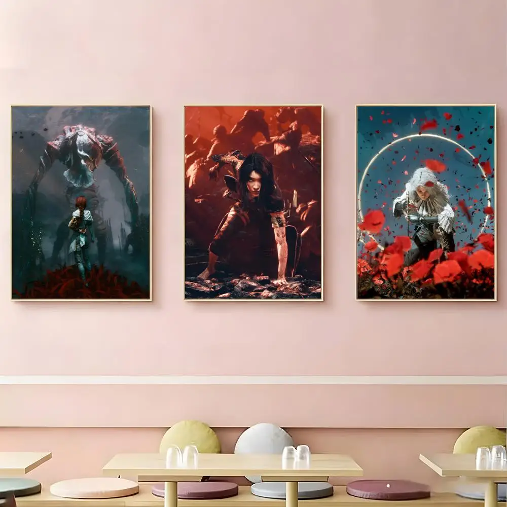 Game Clair Obscur Expedition 33 Poster HD Self-Adhesive Waterproof Wall Art Easy to Apply Multi-Scene Decor