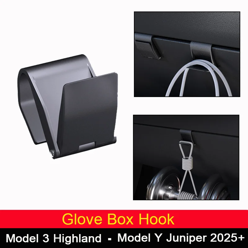 Hidden Car Glove Box Hooks Plastic Hanger for Passenger Side Storage Universal Auto Interior Organizer Clips