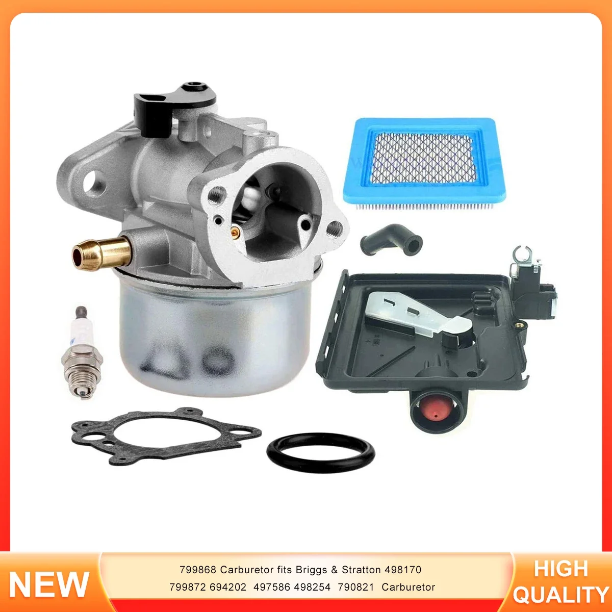 

799868 Carburetor fits Briggs & Stratton 498170 799872 694202 497586 498254 790821 Carburetor