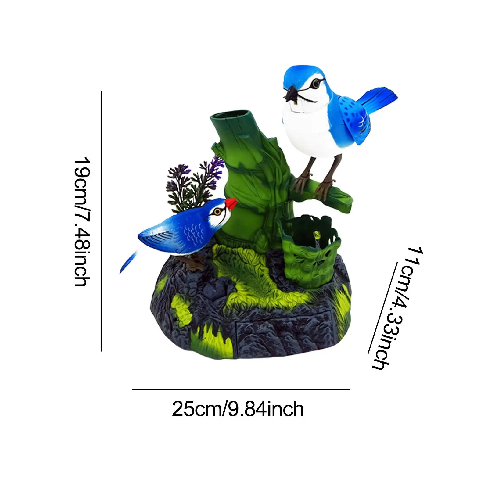 Talking Parrots Realistic Sturdy Ornament Activate Dancing Chirping Bird Electronic Pet Talking Sound Control Bird Toy for Gift
