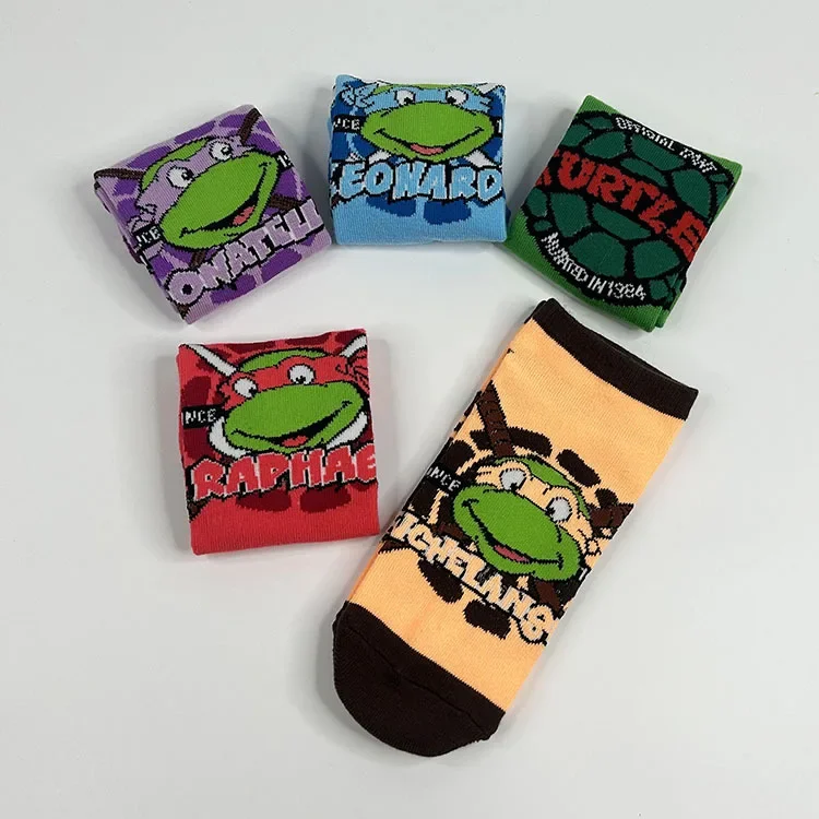 Teenage Mutant Ninja Turtles Long and Short Socks  Free Size Cotton