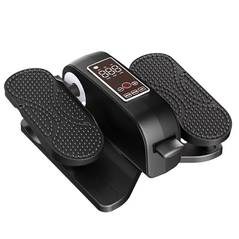 Under Desk Electric Elliptical Machine Portable Mini Pedal Exerciser with LCD Display Adjustable Speed Non-Slip Foot Pad for
