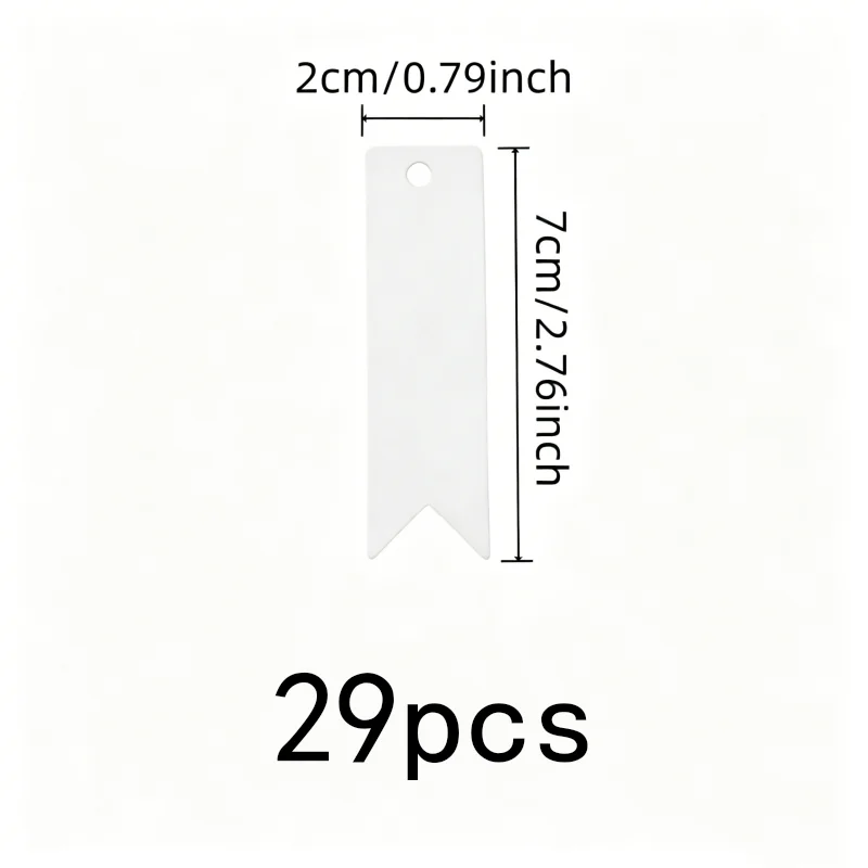 29 pcs Writable Gift Tags Pre-Punched Hanging Hole, designed for Baking Package Tags, Lightweight Paper Card