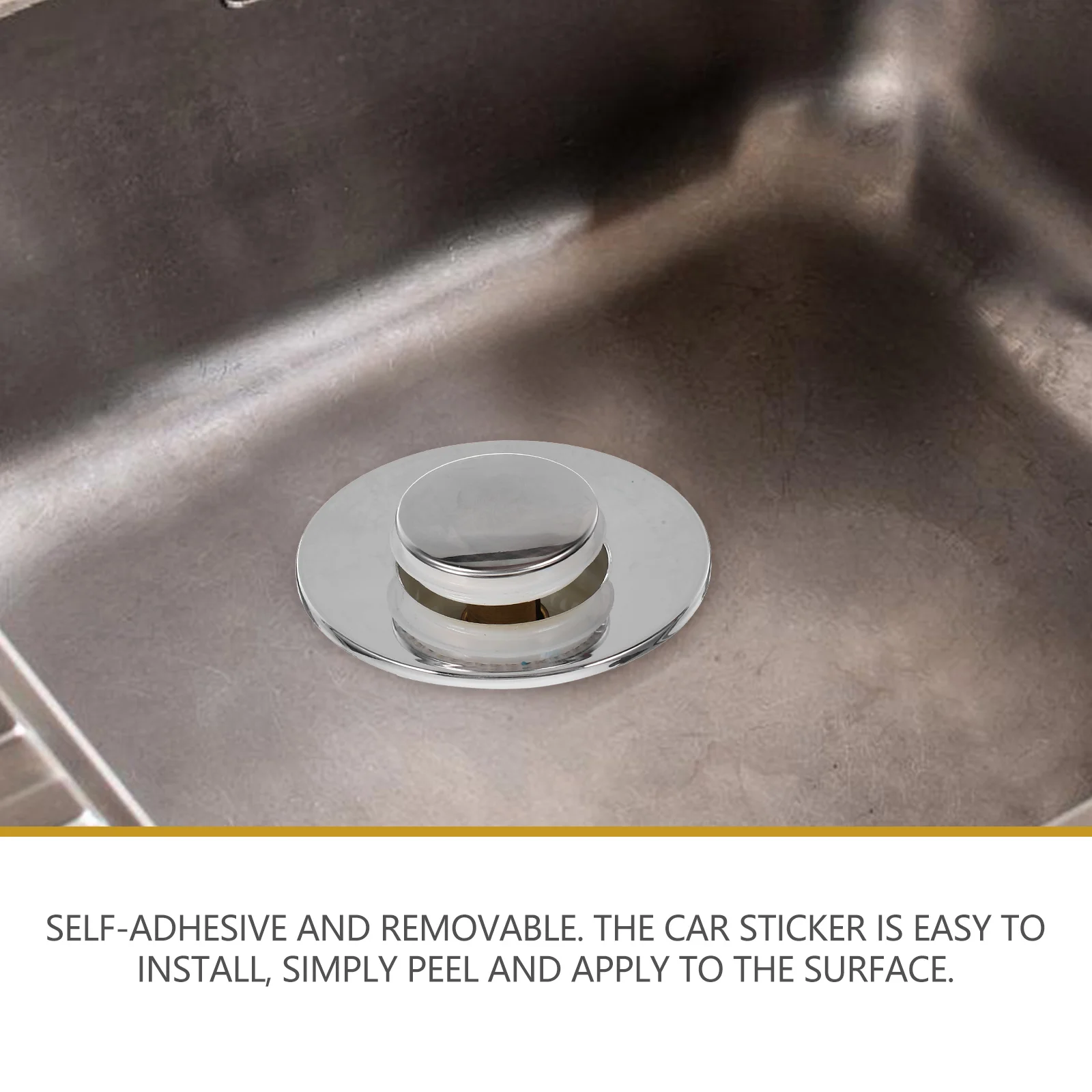 

1pc Stainless Steel Copper Drain Stopper Press Type Odor Proof Durable Sink Stoppers Universal Bathroom Bathtub Basin Wash Sink