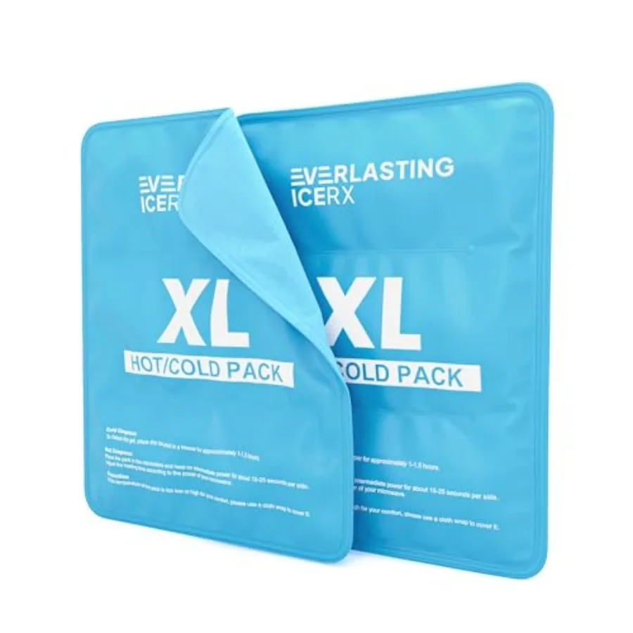 

Reusable Ice Pack for Injuries 11" x 14.5" - 2 Pack XL Hot and Cold Pack Large Ice Pack for Back Pain Relief, Soft Ice Packs Re