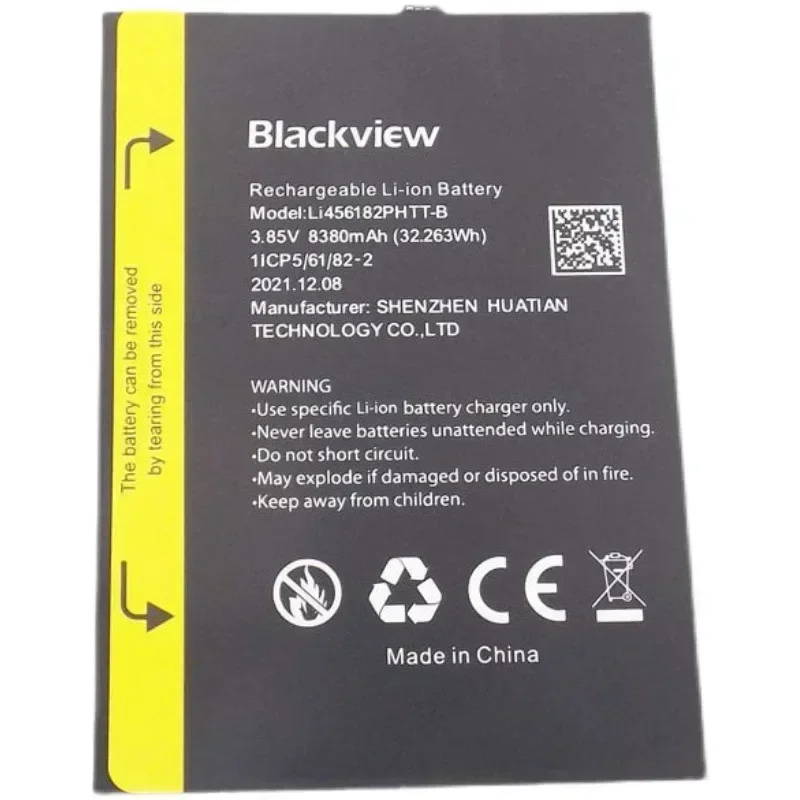 100% original para batería Blackview BV8800, 8380mAh, tiempo de Larga modo de reposo, nueva fecha de producción para batería Blackview BL8800