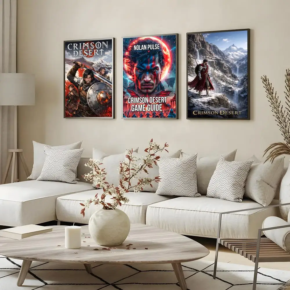 Game Crimson Desert Poster canvas wall art print wall painting home decor living room bedroom wall picture
