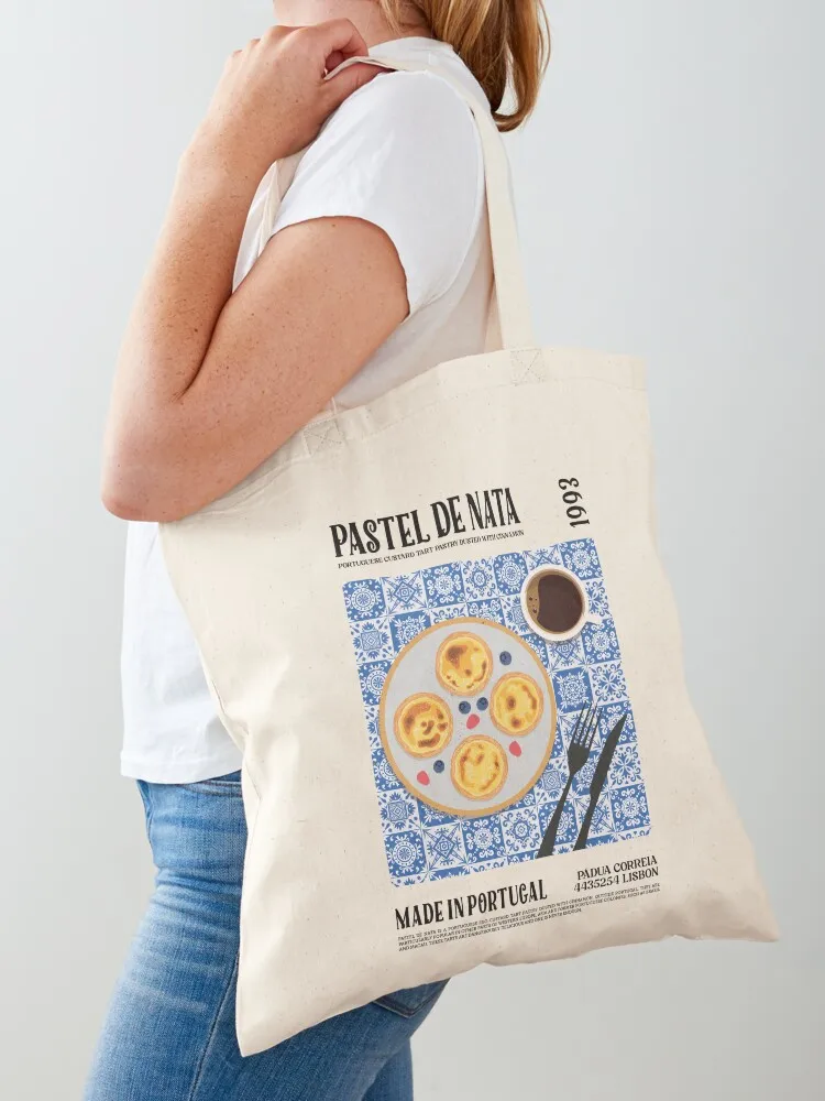 

Pastel De Nata Wall Art Tote Bag Large bags for women Lady bag tote bags cloth bags reusable shopping