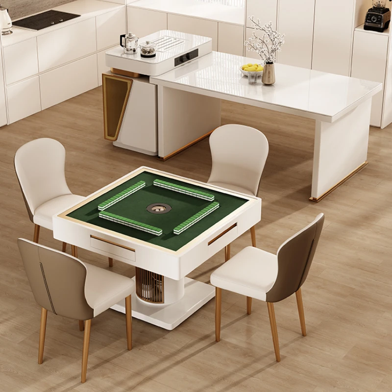 Dining Table Double-Use Combination Household Small Apartment Modern Simple Automatic Multifunctional