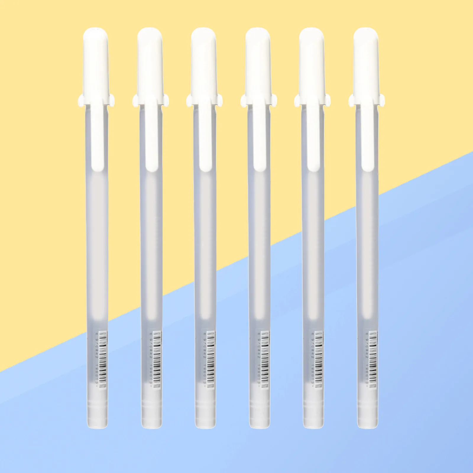 

6Pcs Premium White Oil Based Paint Pens Fine Point Permanent Opaque Markers for Dark Light Surfaces Glass Wood Metal Vinyl