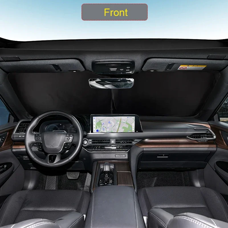 

For Toyota Crown 2023-Present Car Black Window Privacy Sunshade Auto Anti-UV Heat Insulation Protect Cover Interior Accessory