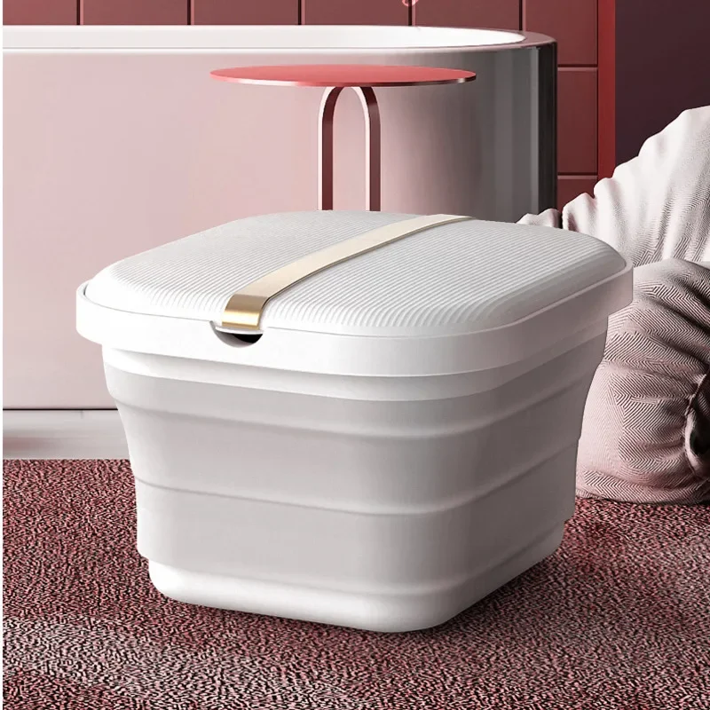 Folding Storage Foot Bath Bucket, Electric Massage, Constant Temperature Heating, Portable Spa Device, Home Foot Care