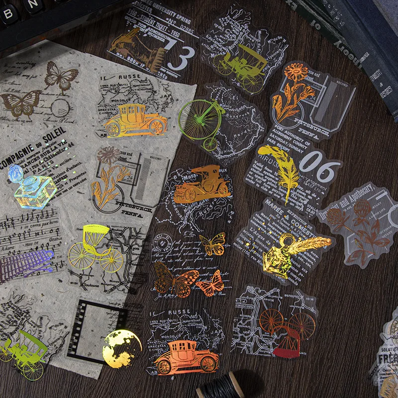 20Pcs Gold Foil Tra…