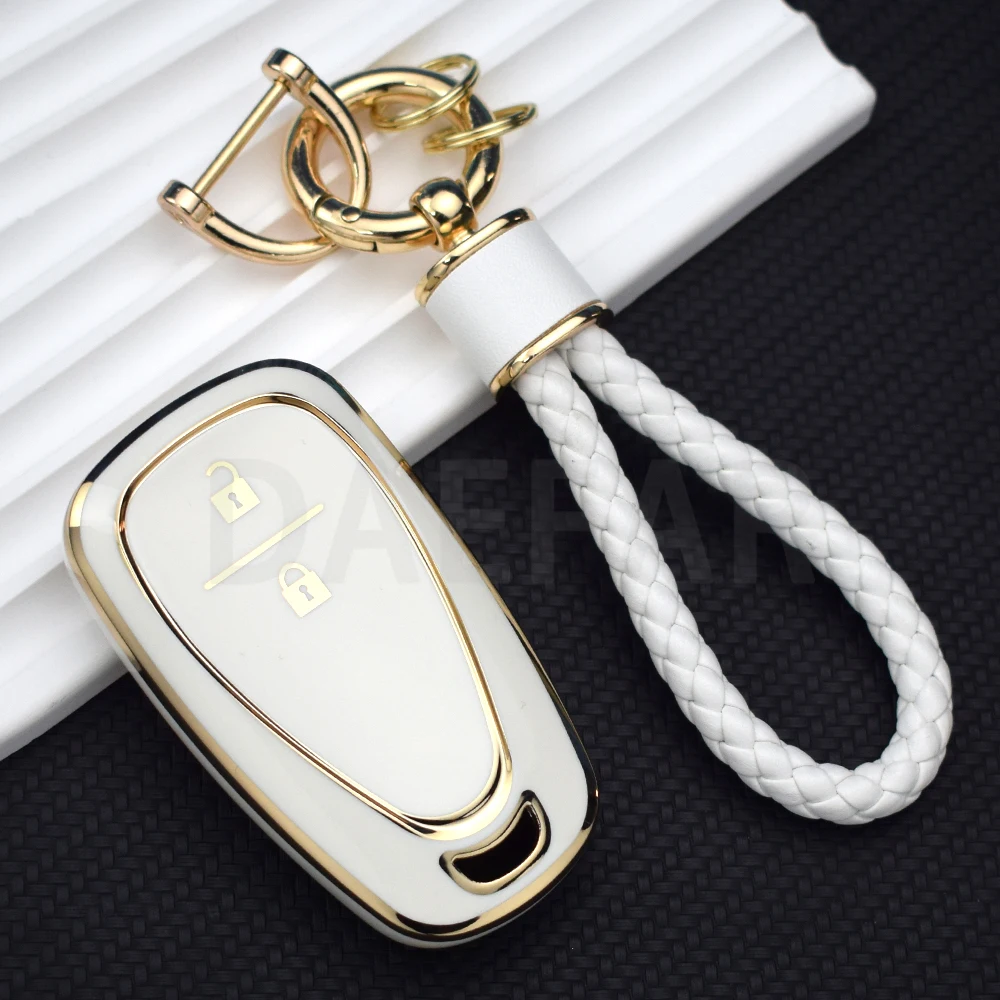 TPU Car Key Case Cover for Chevrolet Malibu Blazer Traverse Cruze Spark Sonic Camaro Volt Bolt Trax Seeker Onix Equino Orlando