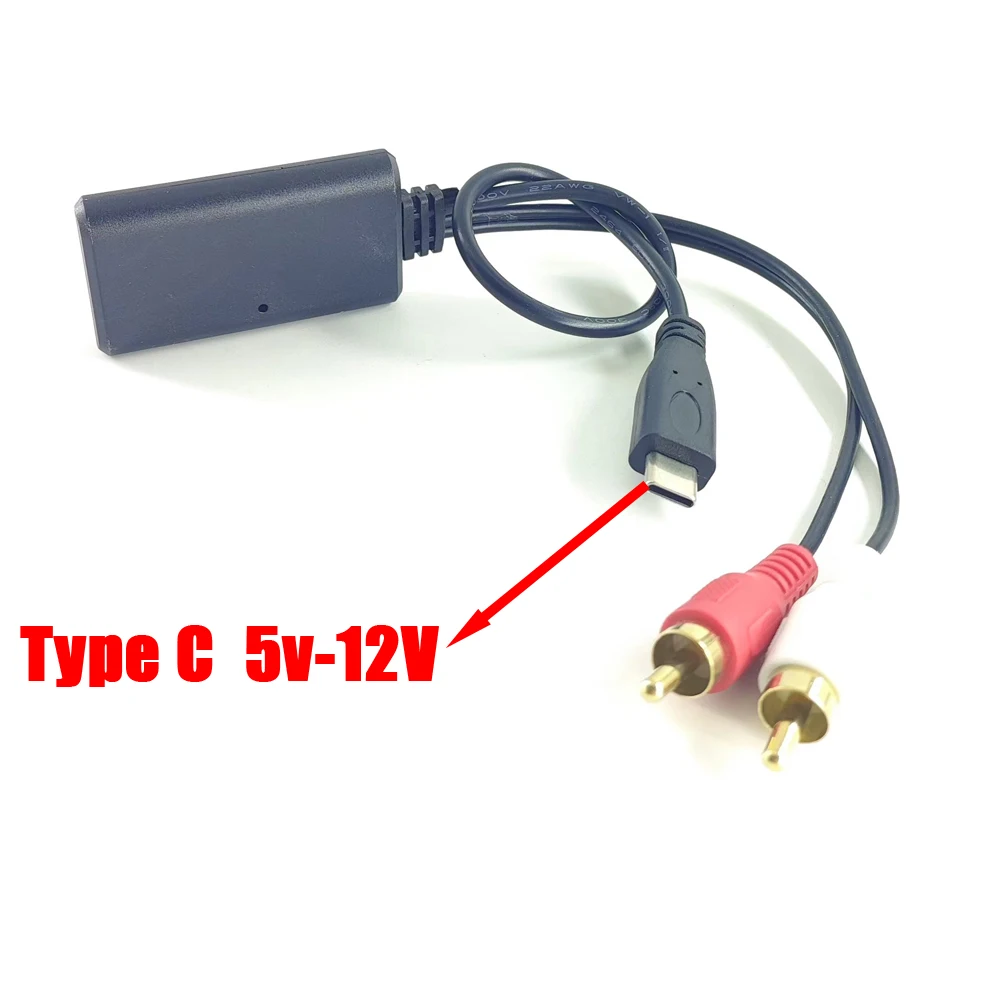 Car Radio DVD Navigation 2RCA Bluetooth AUX Cable Type-c Plug For Toyota Honda VW Peugeot Kenwood Pioneer Radio