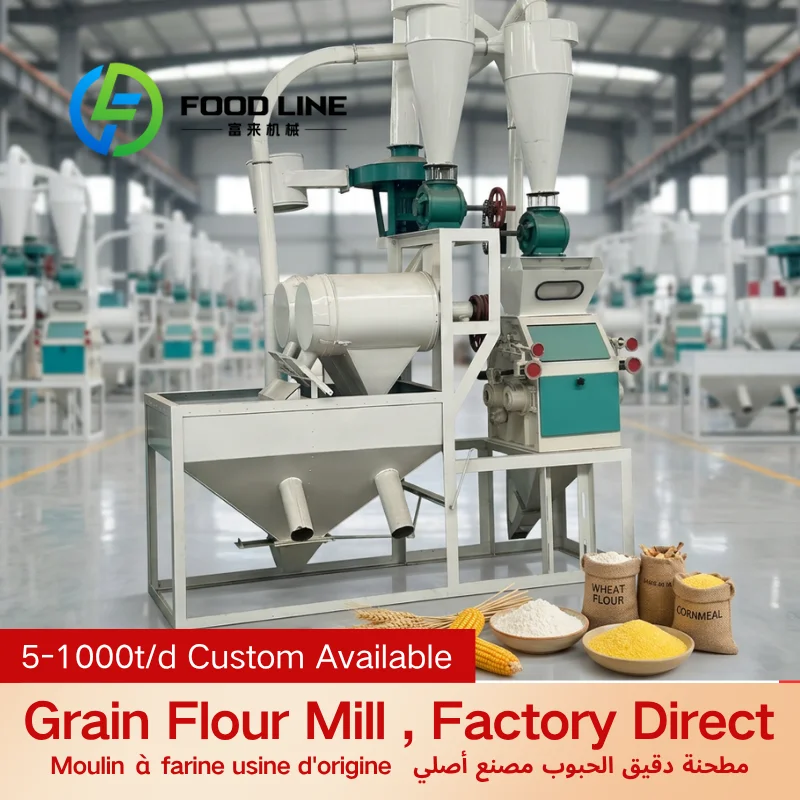 Horizontal Auto Feeding Flour Milling Wide Auto Feed Opening Accepts Unscreened Mixed Raw Wheat Without Pre-Sorting Procedures
