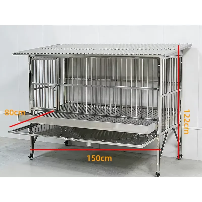 2026CE Thickened Stainless Steel Simple Classic Corrosion-Resistant Breathable Design Box Worry-Free Breeding Chicken