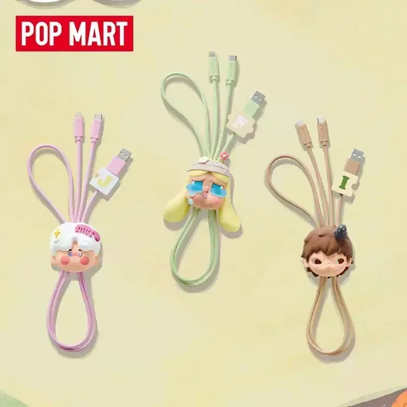 

POP MART Hand In Hand Series Два в одном Кабель для передачи данных Слепая коробка Игрушки Kawaii Аниме Фигурка Сюрприз Угадай Сумка Mystery Box