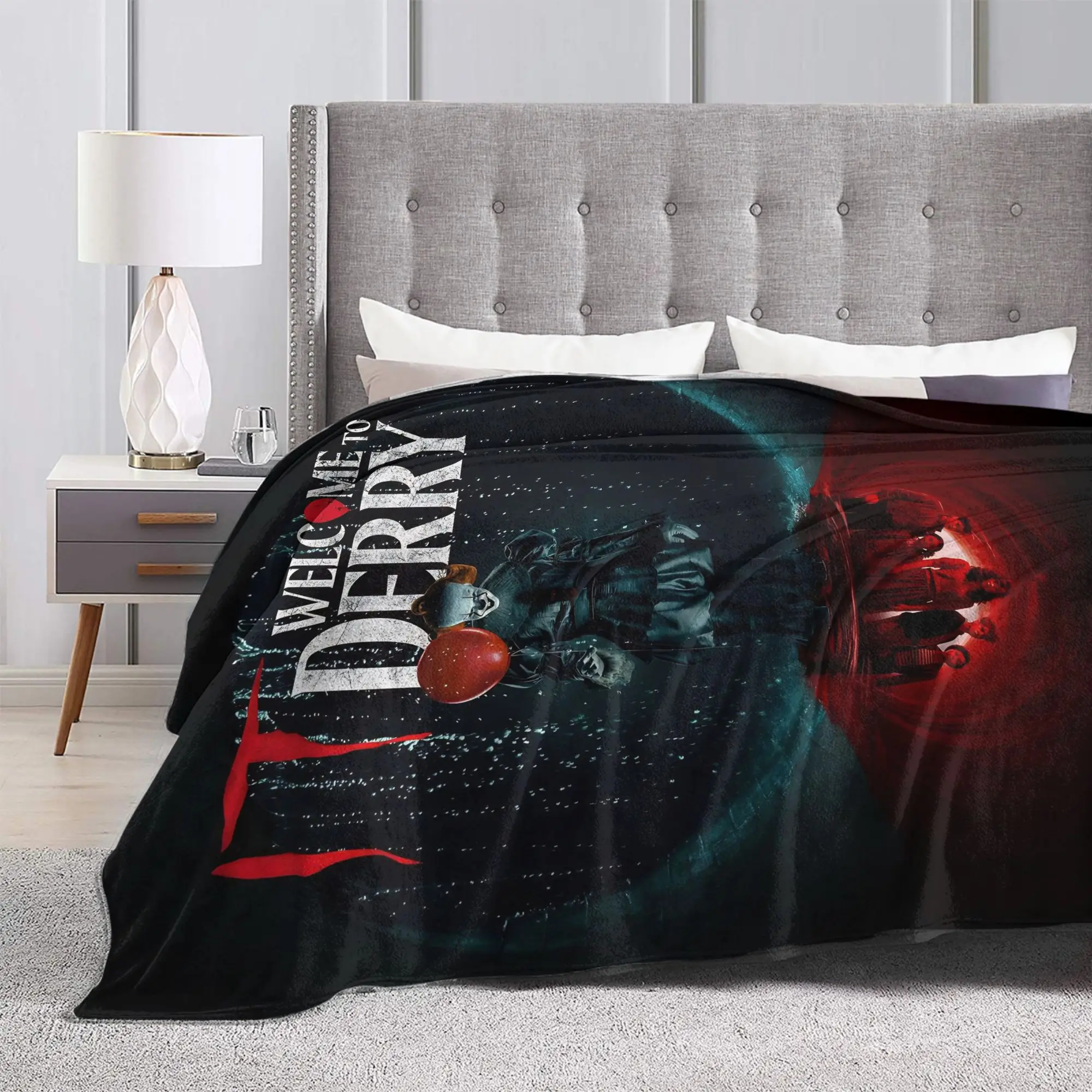 تكنولوجيا المعلومات مرحبا بكم في ديري دائما العيون بطانية قطيفة الاطفال الفانيلا رمي بطانية لغرفة النوم الدافئة لينة جودة المفرش هدية فكرة