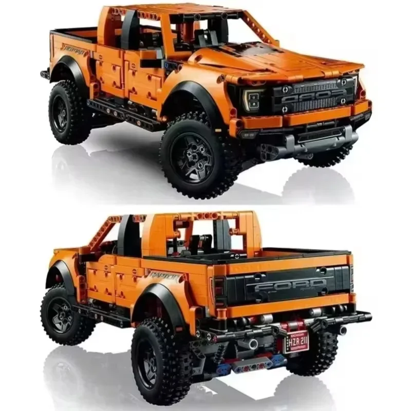 1379Pcs Technical 42126 Ford Raptors F-150 Pickup Truck Sports Car Building Blocks Racing Vehicle Model Bricks Toys for Kid Gift