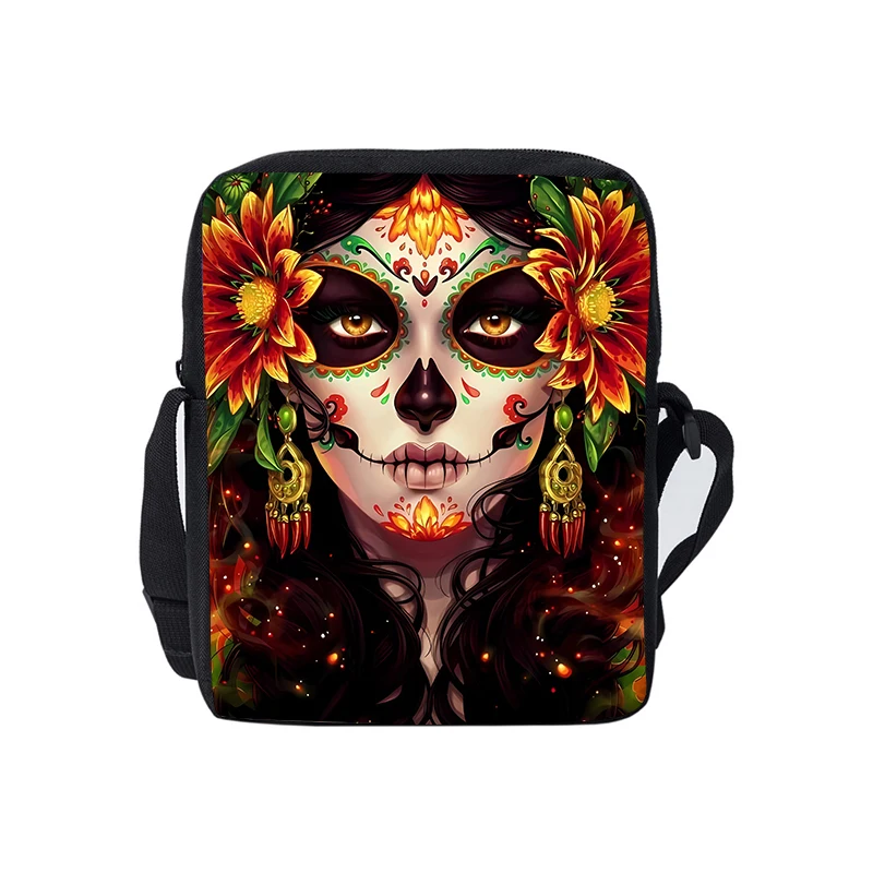 

Flower Witch Character Pattern Single Sided Messenger Bag for Boy/Girls Children Best Gifts 3D Cartoon Casual Crossbody Bag