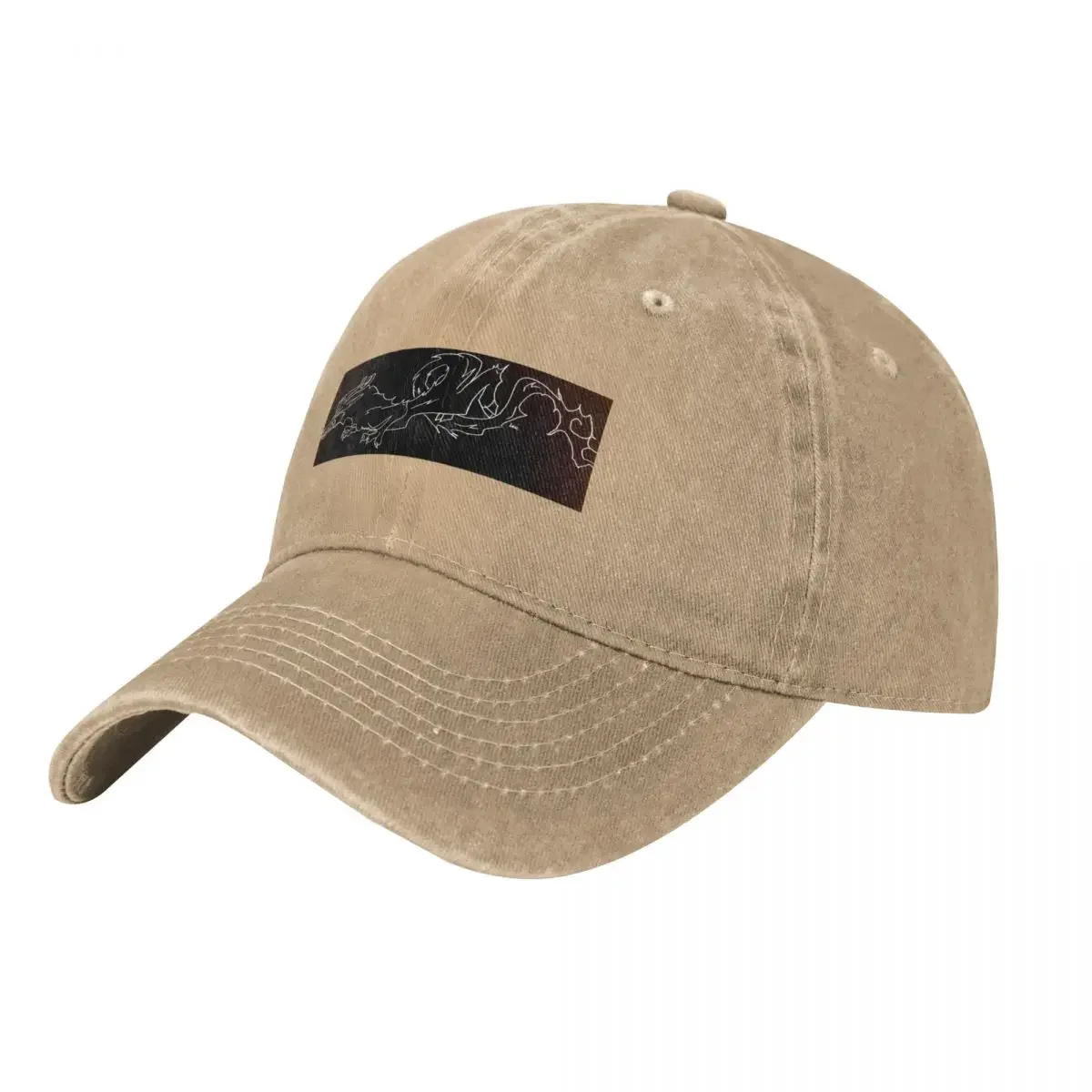 

White lines kirin Baseball Cap tea Hat Sports Cap sun hat Male Women's