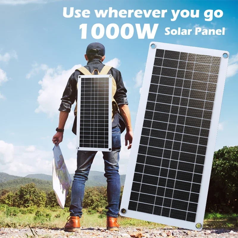 1000-W-Hochleistungs-Solarpanel-Kit mit 100 A MPPT-Controller – komplettes 12-V-System für Wohnmobile, Camping und Energiebedarf im Freien