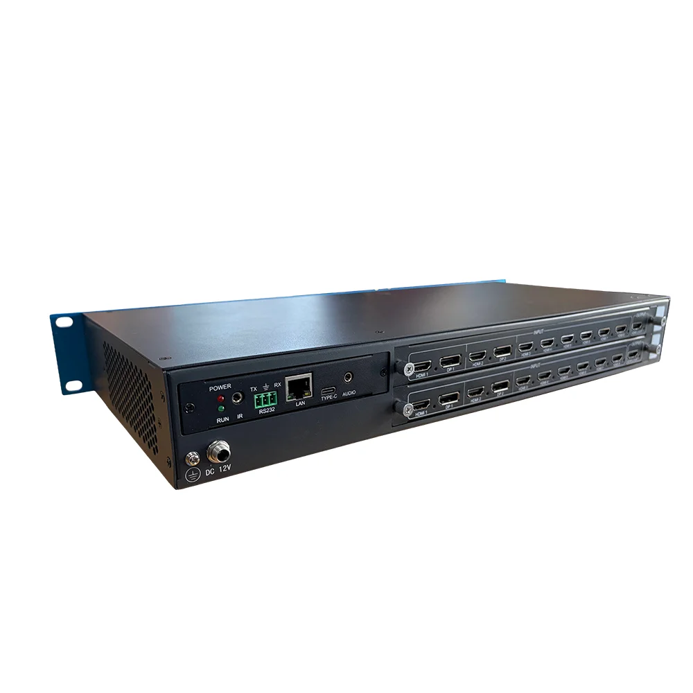 Bitvisus 4K60 16-Window Screen Splitter  15X15 HDMI Seamless Source Switching for Security Broadcast Video Conferencing